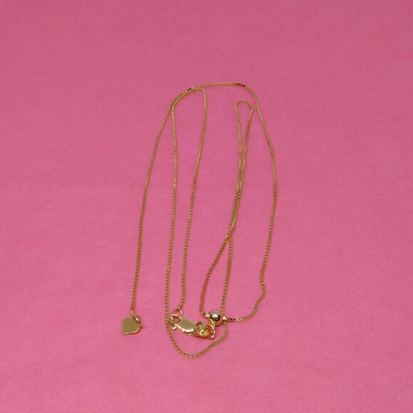Fabulous adjustable box chain necklace. - Picture 1 of 9